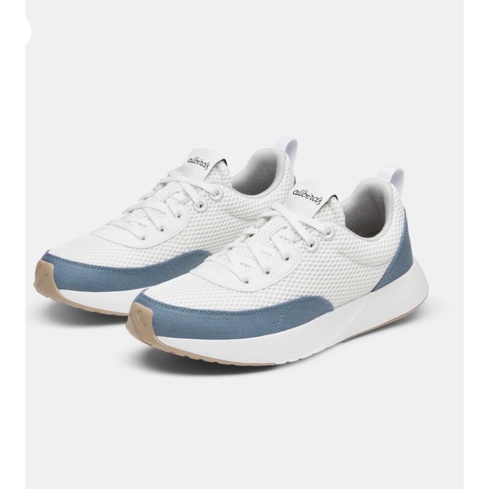 Allbirds Men’s Courier indigo and cream athletic sneaker, size 9